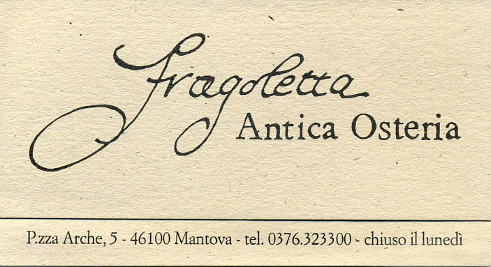 Antica Osteria Fragoletta